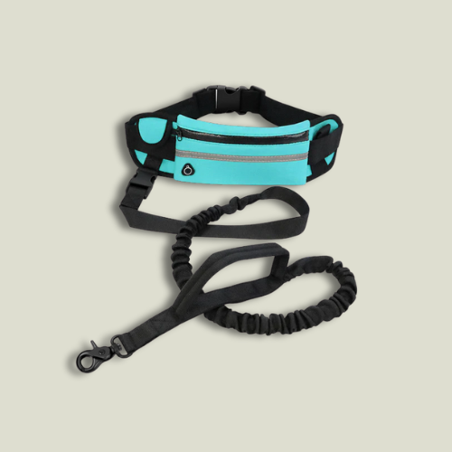 Hands-Free Bungee Dog Leash – Reflective Running Belt