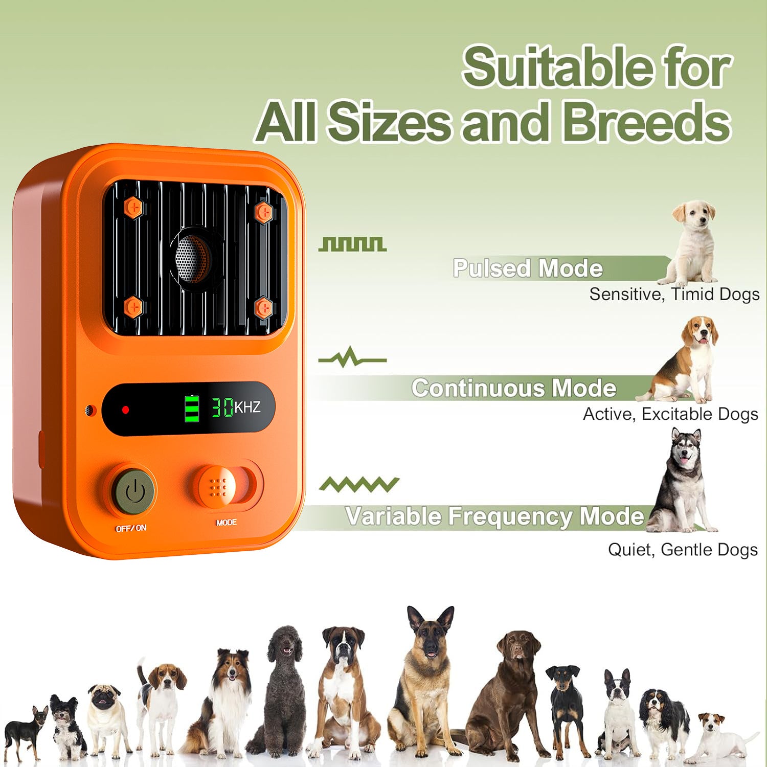 Sonic Dog Barking Deterrent – Safe, Waterproof & Durable Pet Training Device