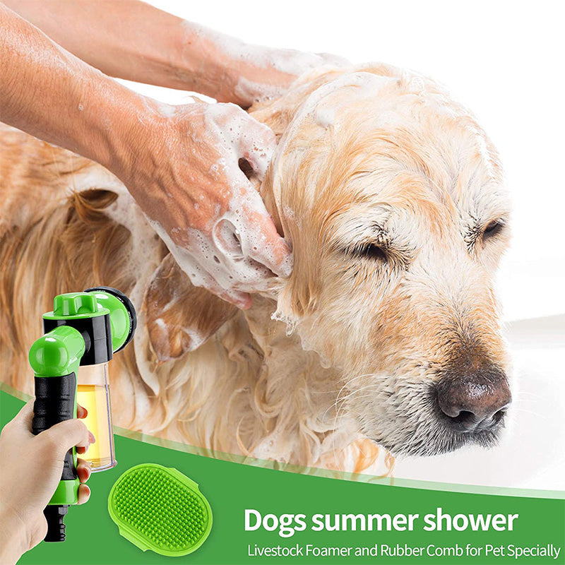 Pet Bath Brush with Water Sprayer