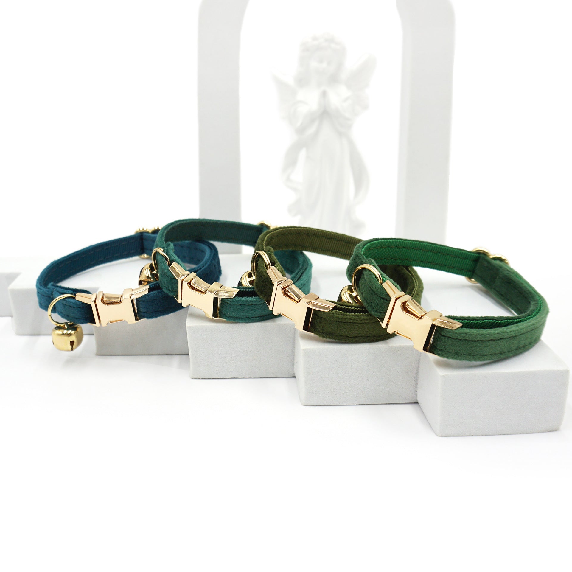 Velvet Cat Collar – Personalized ID Bell