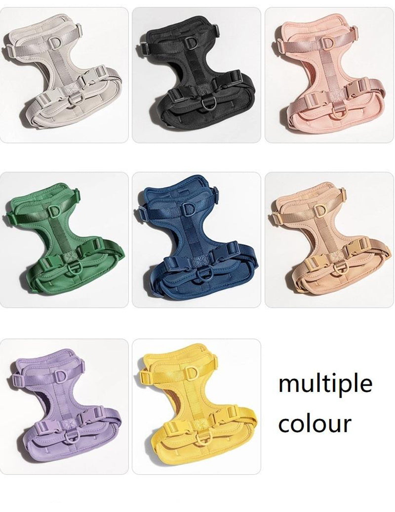 Custom PVC Dog Harness Set – Durable Waterproof Adjustable Leash & Collar for Dogs