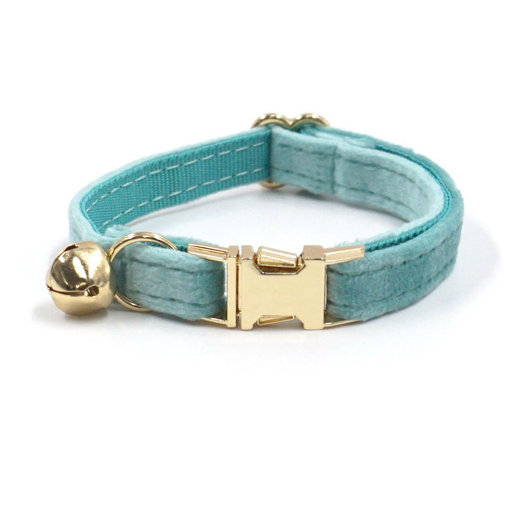 Velvet Cat Collar – Personalized ID Bell