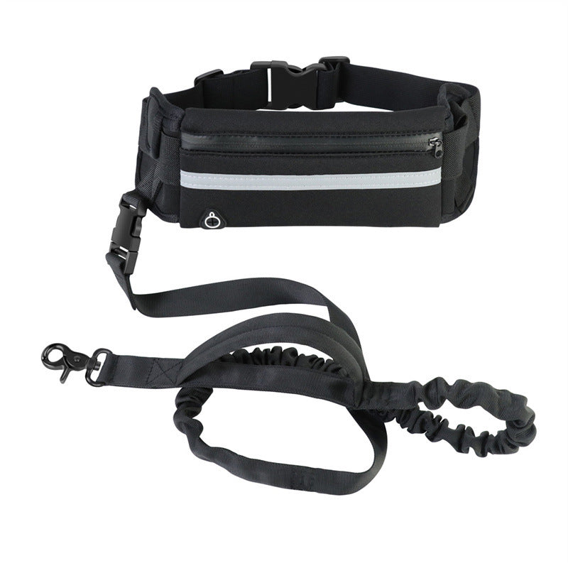 Hands-Free Bungee Dog Leash – Reflective Running Belt