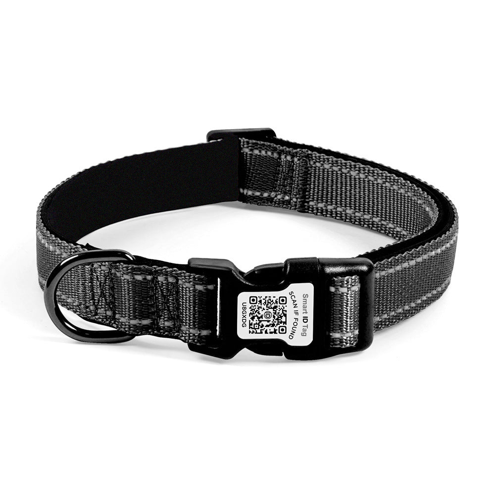 Personalized QR Code Dog Collar – Reflective