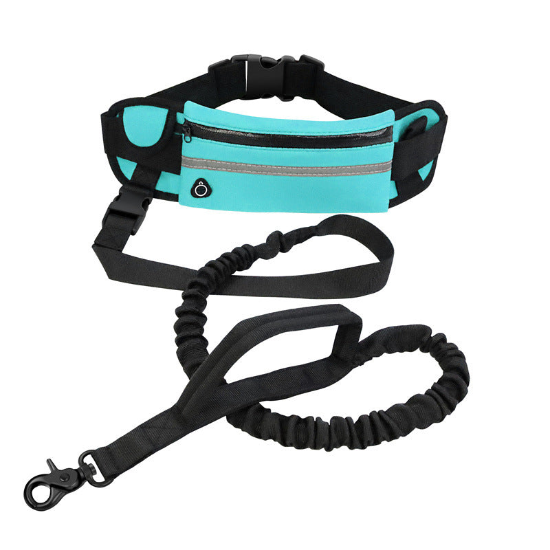Hands-Free Bungee Dog Leash – Reflective Running Belt