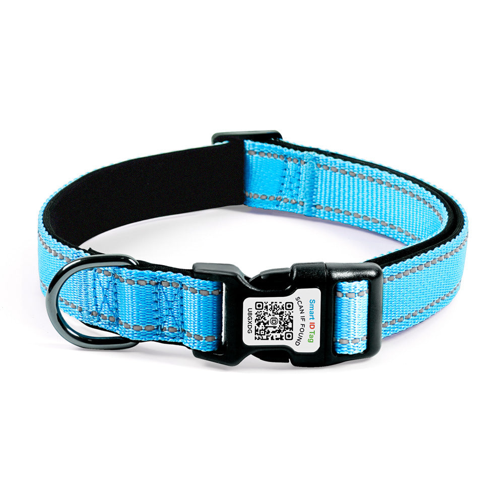 Personalized QR Code Dog Collar – Reflective