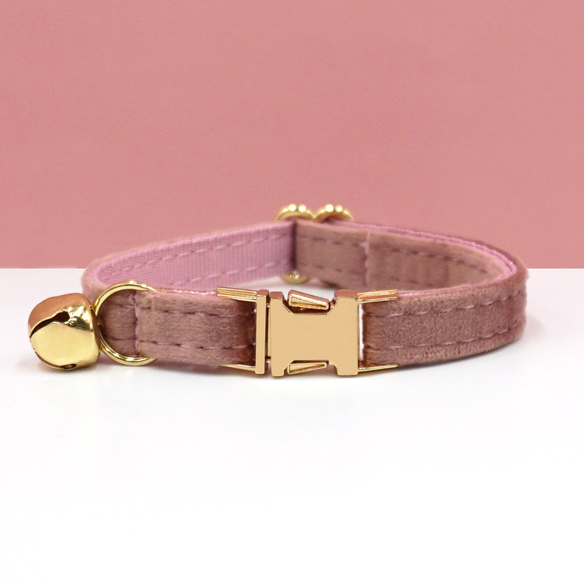 Velvet Cat Collar – Personalized ID Bell