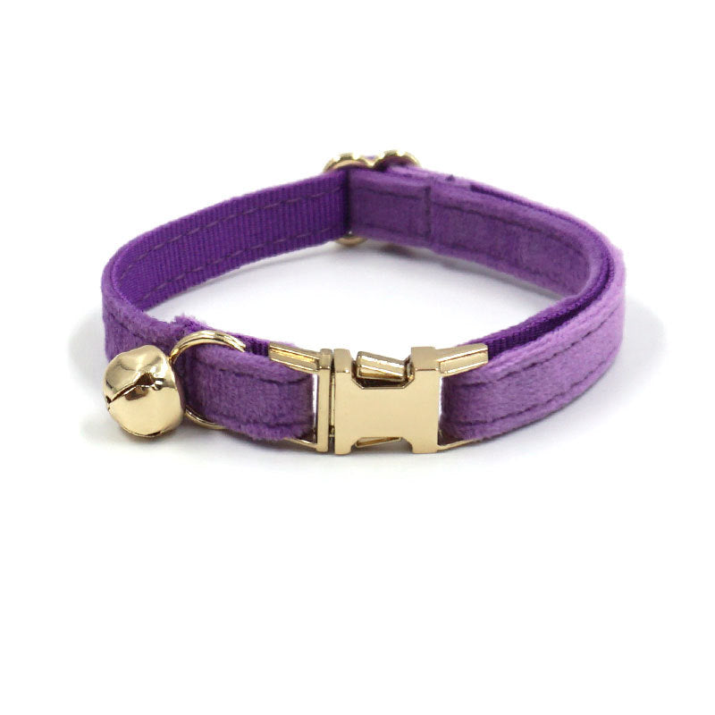 Velvet Cat Collar – Personalized ID Bell