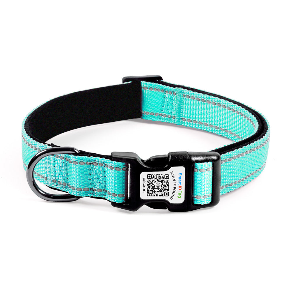 Personalized QR Code Dog Collar – Reflective