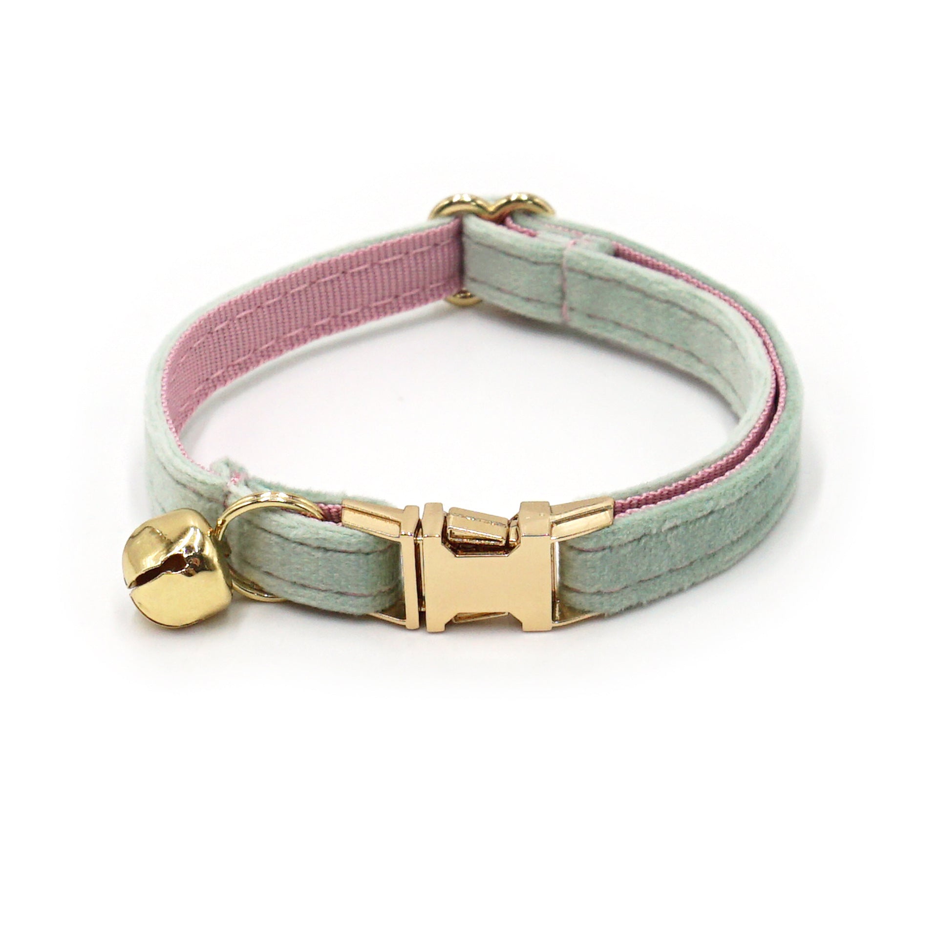 Velvet Cat Collar – Personalized ID Bell