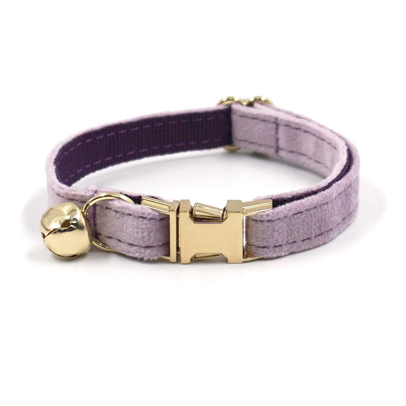 Velvet Cat Collar – Personalized ID Bell