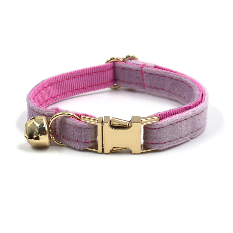 Velvet Cat Collar – Personalized ID Bell