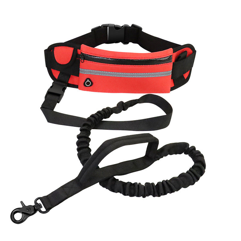 Hands-Free Bungee Dog Leash – Reflective Running Belt